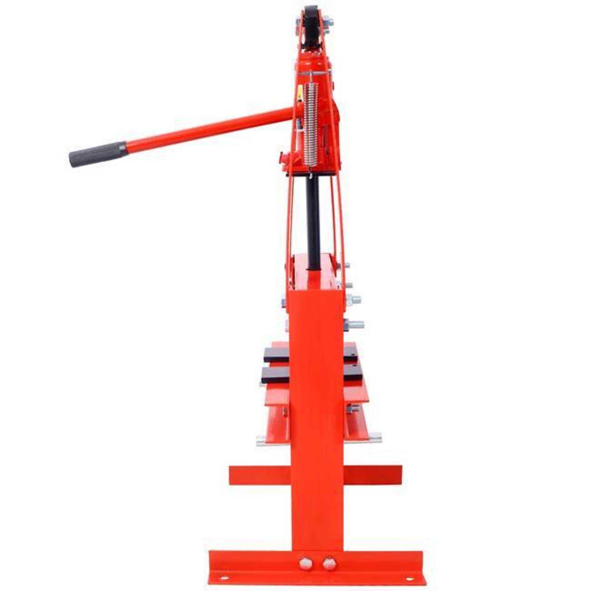 6-Ton Benchtop Hydraulic A-Frame Shop Press with Press Plates, Red, BAC-W46566971